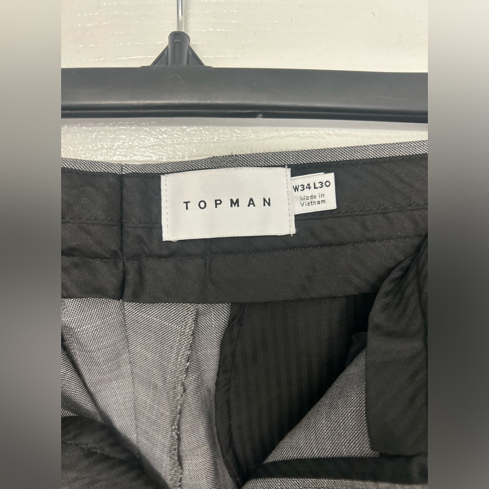 ASOS NWT “Topman” stretch skinny pants in gray 34x30 - Picture 7 of 8